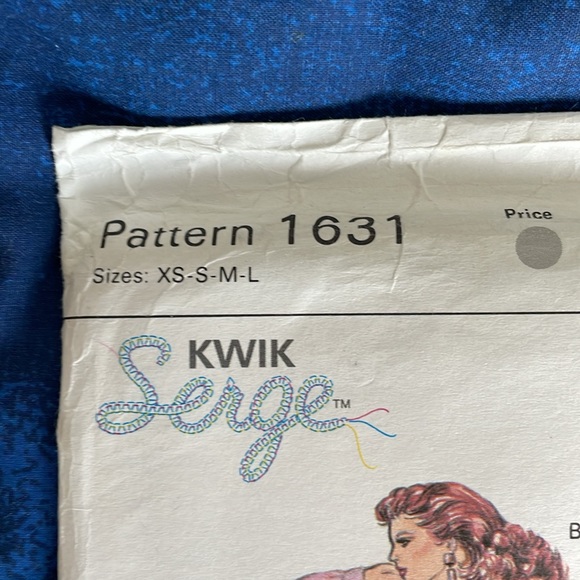 Vintage 1987 Kwik Sew pattern - Picture 2 of 7